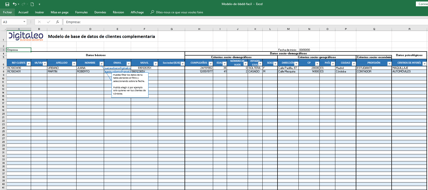 base de datos ejemplo